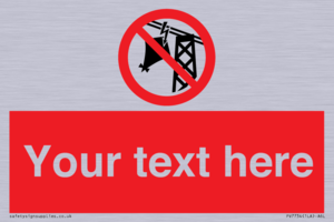 Custom prohibition do not fly kites near overhead electrical power lines